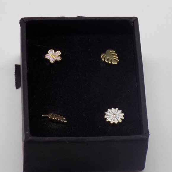 Thom Olson Watch Charms for Band Flower Floral Leaf Set of 4 new in box - Picture 2 of 5